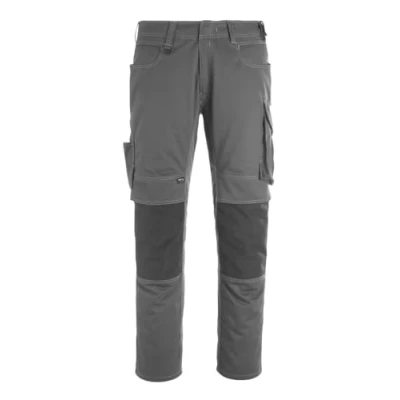 Image of Mascot Work Trousers with Cordura Reinforcements 50 grey/black