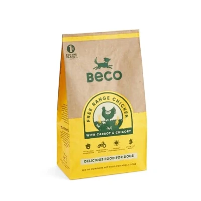 Image of Beco Free Range Chicken with Carrot and Chicory 6kg Natural &amp; Grain Complete Dry Dog Food