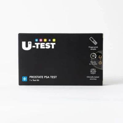 Image of U Test Home Self for Prostate Health, Accurate &amp; Rapid Result in Under 10 Minutes Detect Specific Antigen (PSA) Single Person Kit