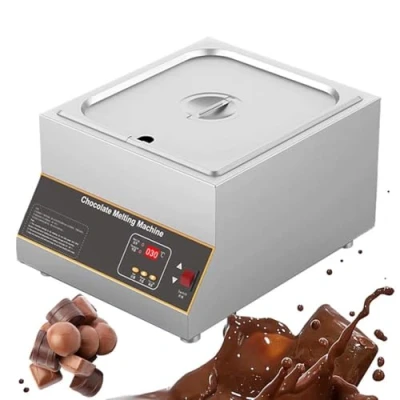 Image of ZYJIX Chocolate Melting Pot,Digital Contro,500W Commercial Tempering Machine, Electric Stainless Machine