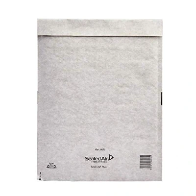Image of Mail Lite Plus Bubble Lined Postal Bag (Size H/5 270x360mm Oyster White Pack of 50) 103025660+ Finchley Pen Free