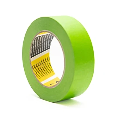 Image of Q1 High Performance masking Tape Painters Green Painting &amp; Decorating Automotive with a rubber base adhesive 110C Temperature Resistance (36mm)