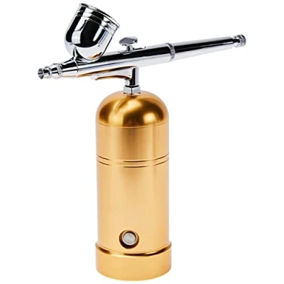 Image of PME Portable USB Rechargeable Cake Decorating Airbrush Kit AB140 , Gold