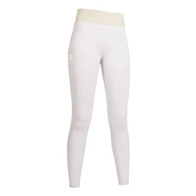 Image of Hkm Women&#039;s Lavender Bay Leggings, White, 34 (EU)