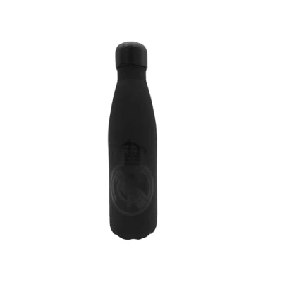 Image of CYP Brands Real Madrid Steel Water Bottle, Airtight Closure, 550 ml, Black, Official Product