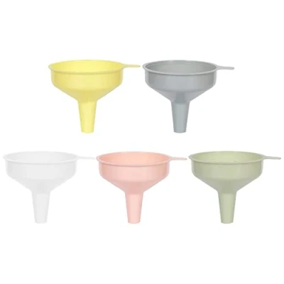 Image of 5 PCS Funnel Set Tool Hanging Hole Easy To Use Cooking Lover Kitchen Household