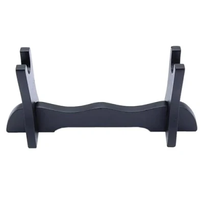 Image of NP Mini Wood Samurai Sword Rack Katana Wakizashi Tanto Holder Stand Display 1 Layer 8&quot; Bracket Home Decoration