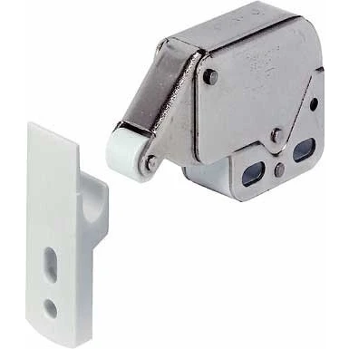 Image of Free P&amp;P Mini Push Catch Latch Cabinets Caravan Motorhome Cupboard Doors + Counterpiece