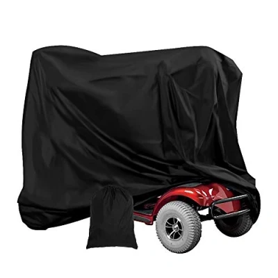 Image of Large Mobility Scooter Covers Waterproof, 190D Oxford Heavy Duty Power Travel Storage Cover All Weather Outdoor Protection(190x117x71cm)