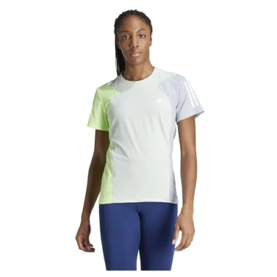 Image of adidas Performance TEE Sports Tshirt, Women&#039;s, Size: XS, Linen green/green spark/halo silver