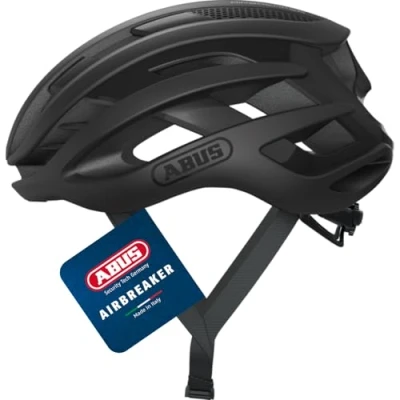 Image of ABUS AirBreaker Racing Bike Helmet High End for Professional Cycling Unisex, Men and Women Black, Size L