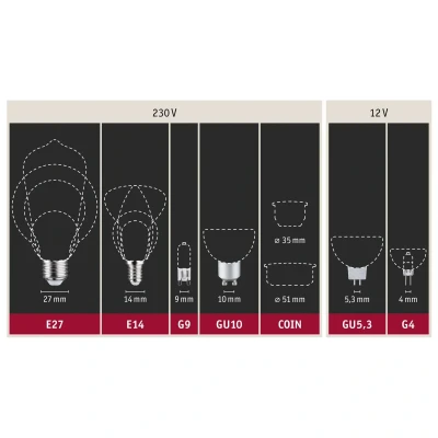 Image of Paulmann 28626 LED Filament lamp G125 6 watts Classic dimmable Opal 2700 K Warm White E27