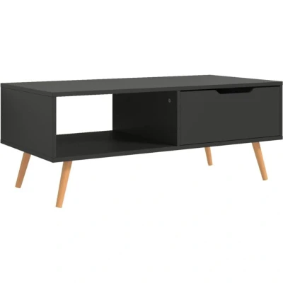 Image of vidaXL Coffee Table Grey 100x49.5x43 cm Engineered Wood