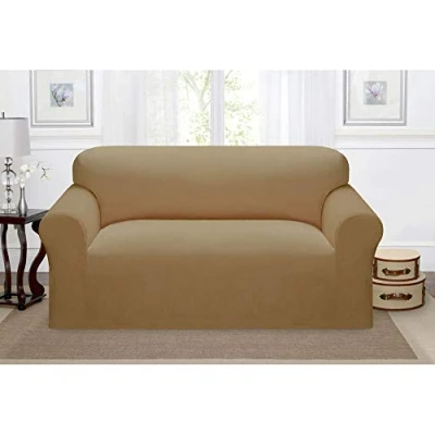 Image of Madison Love BG Kathy Ireland Day Break Loveseat Slipcover, Beige