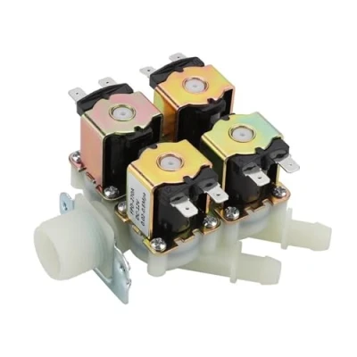 Image of Electric Solenoid Valve,Solenoid Valve,G3/4&quot; 1 in 4 Out Electromagnetic Valve Normally Closed Water Drain ValveN/C, DC 12V DN20