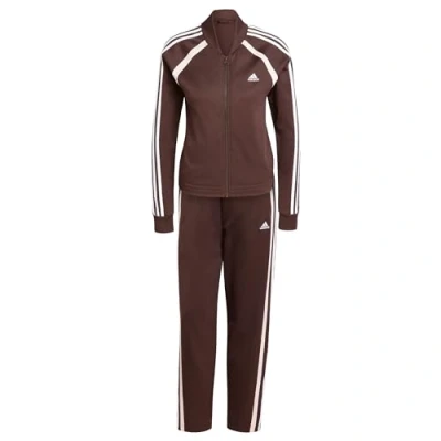 Image of adidas Sportswear Teamsport Tracksuit Tracksuit, Women&#039;s, Size: XXS, Shadow brown/white