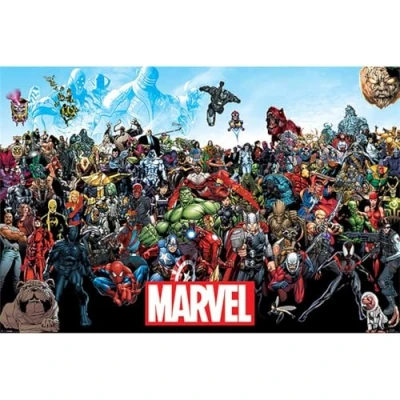 Image of Pyramid International Marvel Comics Maxi Poster (Universe Design) 61cm x 91.5cm Official Merchandise ​for Living Room