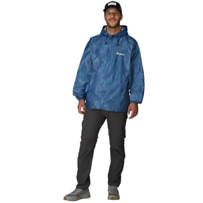 Image of FROGG TOGGS Men&#039;s Ultra Lite2 Waterproof Breathable Jacket, Blue, XL UK