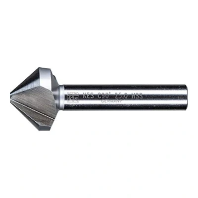 Image of PFERD HSS Taper/Deburring Countersink 90, Diameter 25.0 mm, Shaft 10 DIN 335 C 25202117 for Countersinking 90 Screws