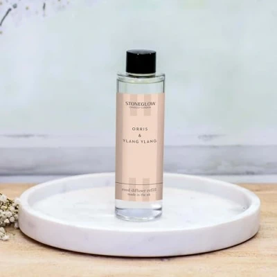 Image of Stoneglow Modern Classics Collection Orris &amp; Ylang 210ml Scented Reed Diffuser Refill (Glass Bottle)