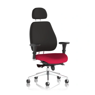 Image of Chiro Plus Bespoke Colour Seat Bergamot Cherry With Headrest