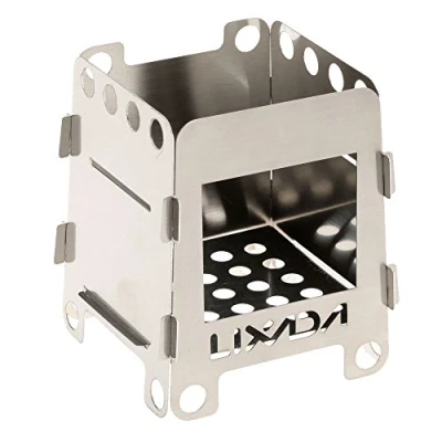 Image of Lixada Camping Stove Portable Wood Lightweight Alcohol for Outdoor Cooking Picnic BBQ Grill