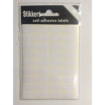 Image of White Jewellery 10mm x 38mm Self Adhesive Sticky Labels (90 Stickers)