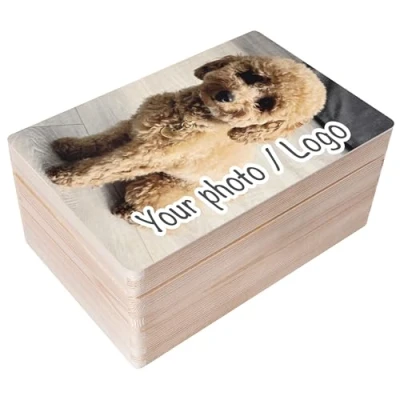 Image of Creative Deco Personalised Any Photo Gifts for Women, Men, Girls or Boys Unique Custom Gift Box Him/Her Customised Wooden Storage Perfect as a Keepsake Decoration