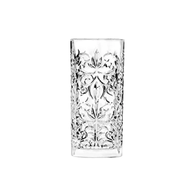 Image of Tattoo Hiball Glasses 13oz / 370ml Case of 12 Vintage Inspired Crystal Tumblers