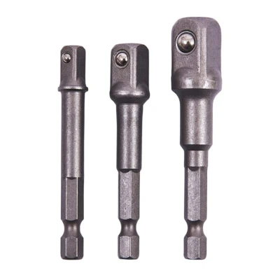 Image of Amtech I5700 Socket Driver Set, Hex Extension Adapter, 3 Piece 1/4&quot;, 3/8&quot; and 1/2&quot;, for Impact