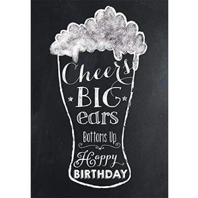 Image of Piccadilly Greetings CHEERS BIG EARS BOTTOMS UP HAPPY BIRTHDAY GREETING CARD