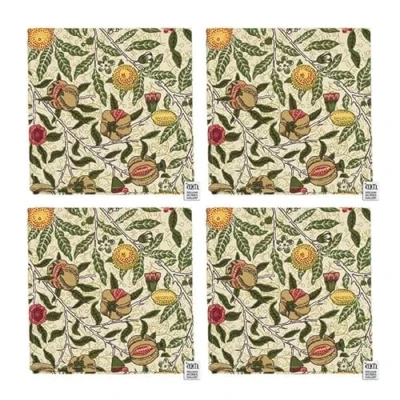 Image of William Morris Fruit Pack Of 4 Napkins