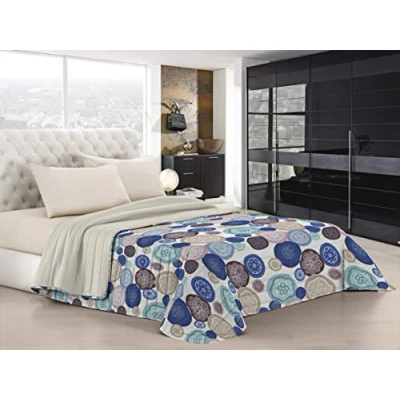 Image of Italian Bed Linen “ Fantasy Summer Quilt, Linen, Murrine, Single