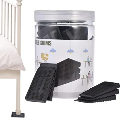 Image of PIGMANA Table Shims,36 Pcs Adjustable Furniture Levelers Durable Level Wedge for Home Improvement, Feet Pads Fixing Wobbly