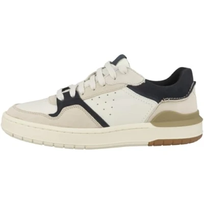 Image of Clarks Men&#039;s Courtlite2 Lo Sneaker, Navy Combi, 8 UK