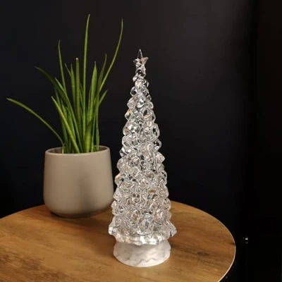 Image of 30cm LED Water Spinner Christmas Tree With Colour Changing LEDs