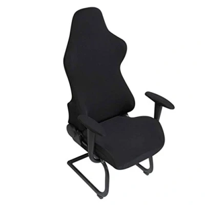 Image of BTSKY Black Stretchable Gaming Chair Covers Slipcovers Ergonomic Office Computer Game For Reclining Racing Style (No Chairs)