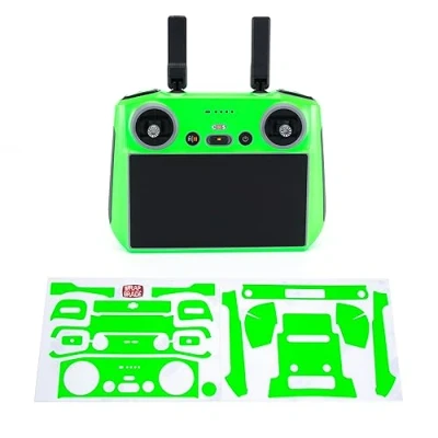 Image of WRAPGRADE Skin Stickers Compatible with DJI RC 2 (NEON GREEN)