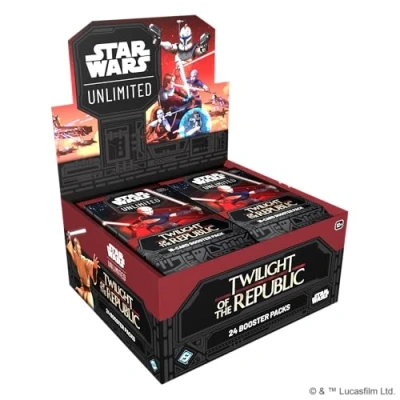 Image of Fantasy Flight Games Star Wars: Unlimited TCG Twilight of the Republic Booster DISPLAY (Set 24 Packs) Trading Card Game for Kids und Adults, Ages 12+, 2+ Players, 20 Min Playtime
