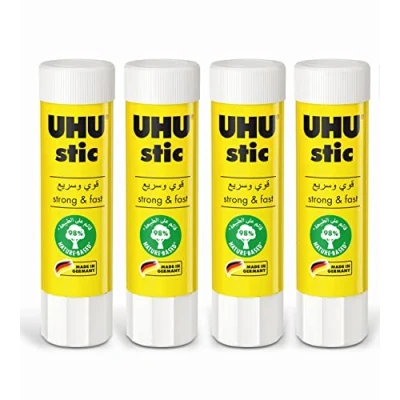 Image of Uhu 48470 4 glue sticks, in the bonus pack, 40 g