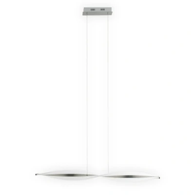 Image of Nina Dimmable LED Bar Pendant Ceiling Light Steel Blank 2954K