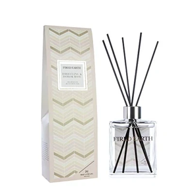 Image of Wax Lyrical Fired Earth Darjeeling &amp; Damask Rose Diffuser, 180ml