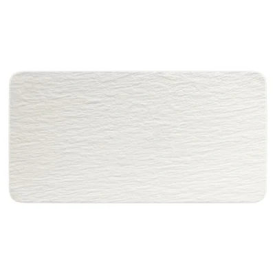 Image of Villeroy &amp; Boch Manufacture Rock Blanc Rectangular Serving Plate