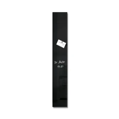 Image of SIGEL GL100 Premium Glass magnetic Board, glossy surface, 12 x 78 cm, easy mounting, Black Artverum