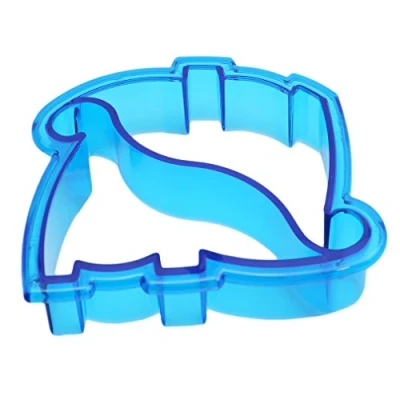 Image of HENGSONG Kids Sandwich Cutter Cookie Cutter, Bread Food Mold Random Color, Dinosaur Shaped