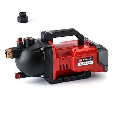 Image of Einhell Cordless Garden Pump AQUINNA Power x Change (2 18 V, 2 stage ECO Switch, Water Filler Screw and Drain Screw, Thermal Protection, Carry Handle, without Batteries Charger)