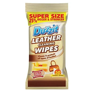 Image of Leather Cleaning Wipes Pack of 50 By Duzzit