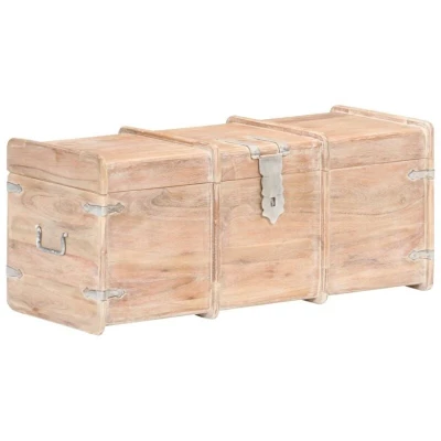 Image of vidaXL Storage Chest 90x40x40 cm Solid Acacia Wood