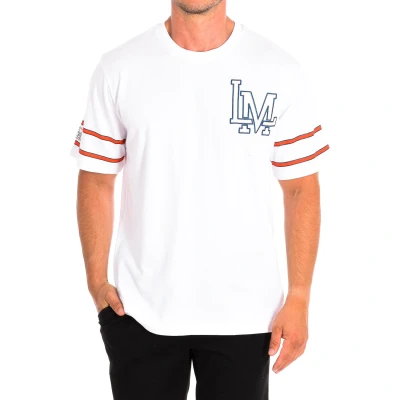 Image of La Martina Mens Short Sleeve T Shirt TMR316 JS206 White Cotton Size Small
