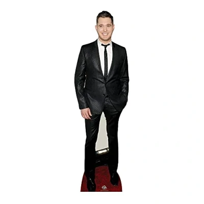 Image of STAR CUTOUTS CS546 Michael Buble Lifesize Cardboard Cutout Part Decoration Gift Perfect for Birthdays Parties Events, Green